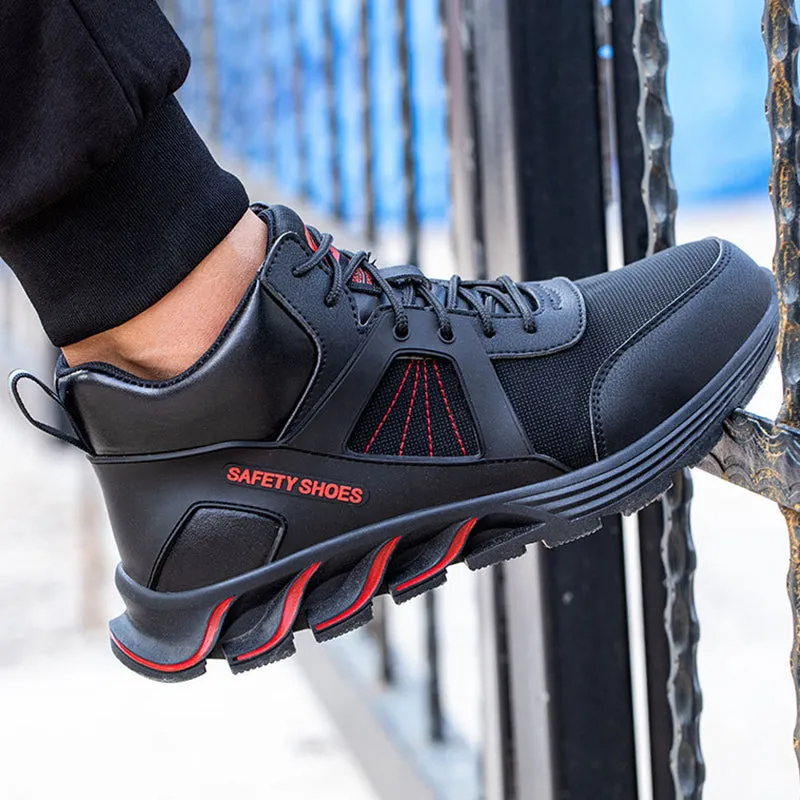 Steel Toe Shoes for Men Women Work Sneakers Lightweight Comfortable Safety On Puncture Slip Proof Indestructible Footwear Shoe