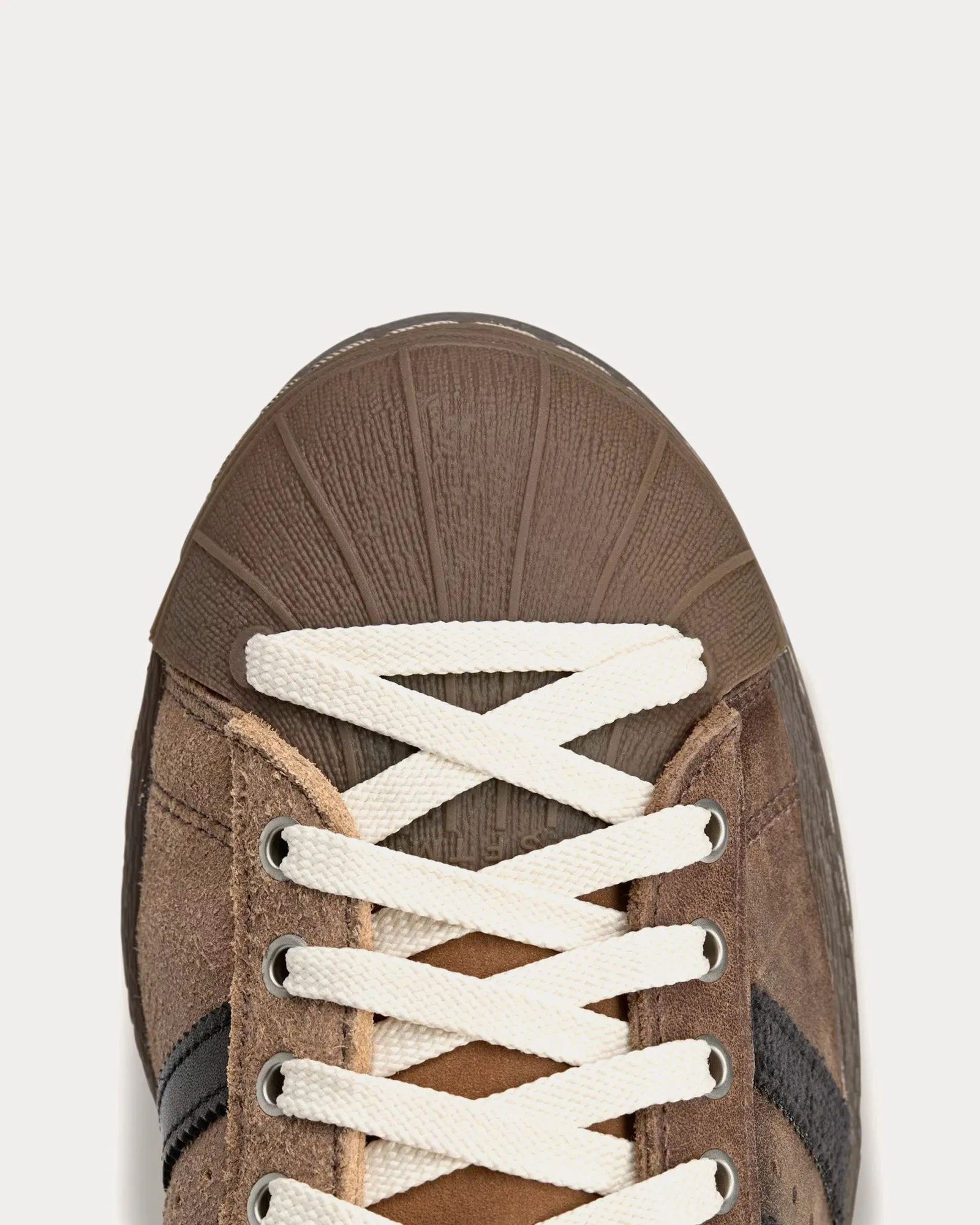 Superstar_SFTM_SS25 Brown / Core Black / Cream White Low Top Sneakers