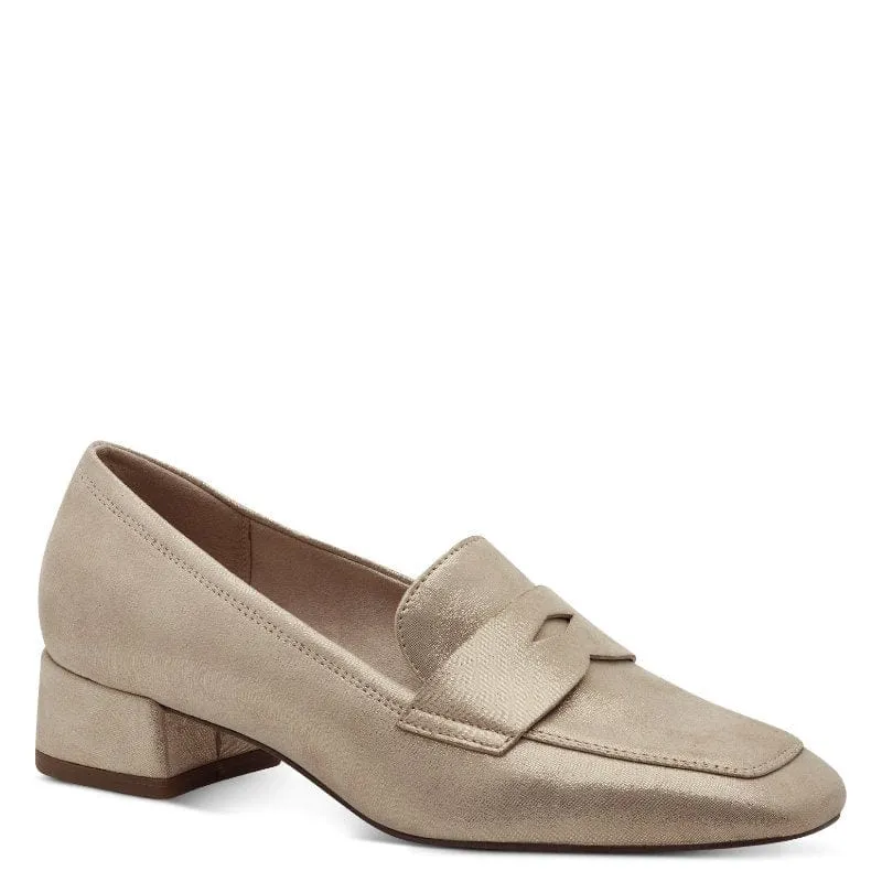 Tamaris Womens Beige Leather Shoes 1-24309-42