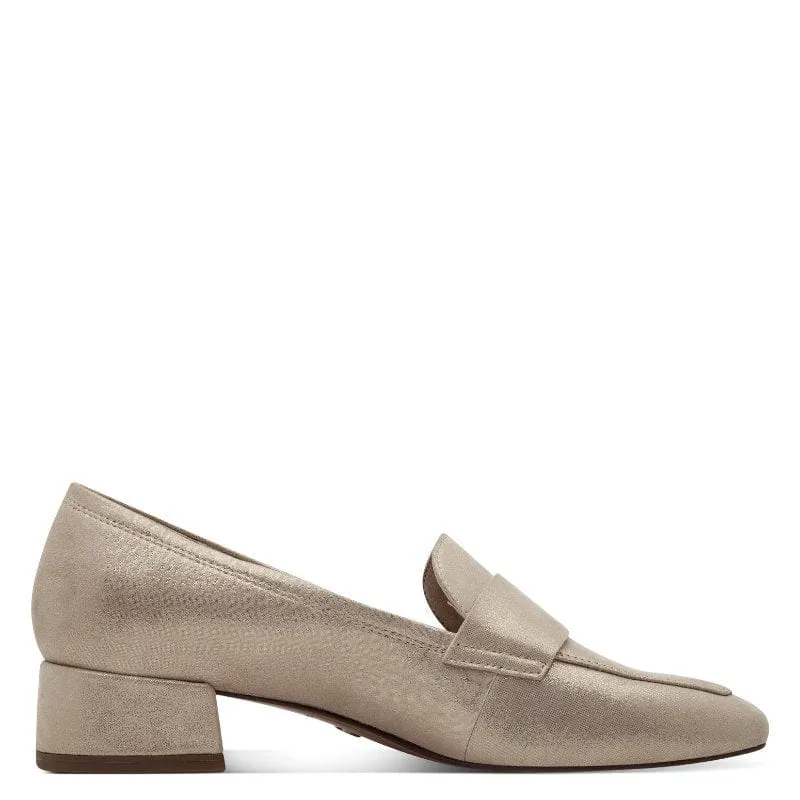 Tamaris Womens Beige Leather Shoes 1-24309-42