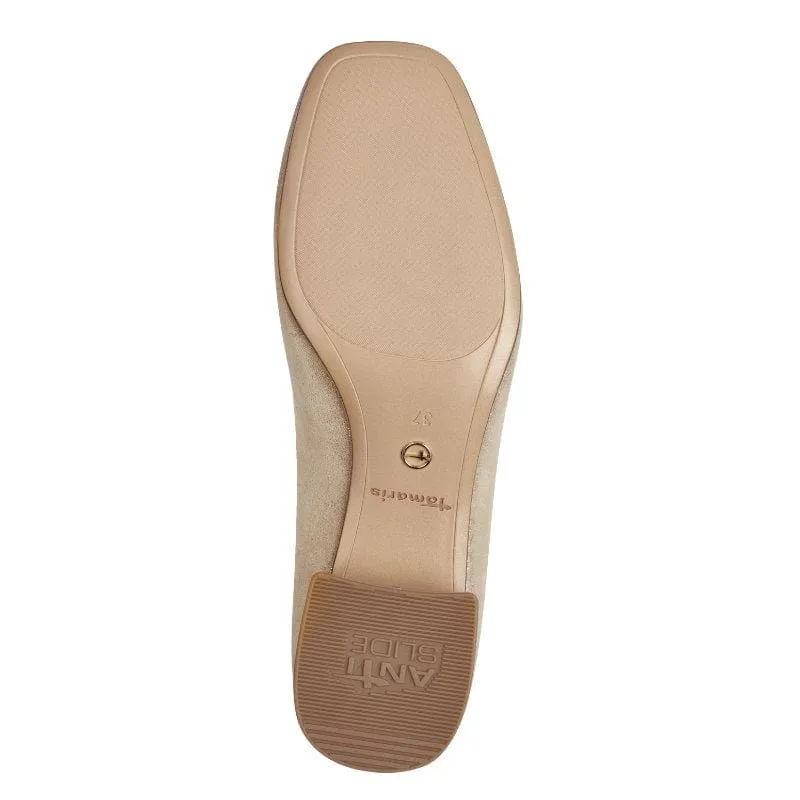 Tamaris Womens Beige Leather Shoes 1-24309-42