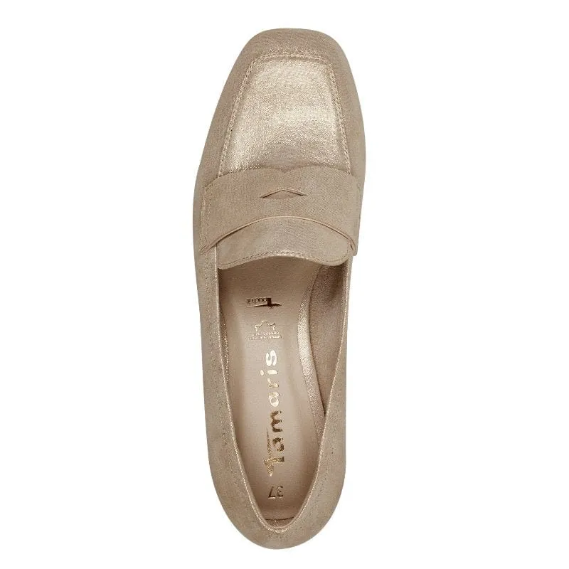 Tamaris Womens Beige Leather Shoes 1-24309-42