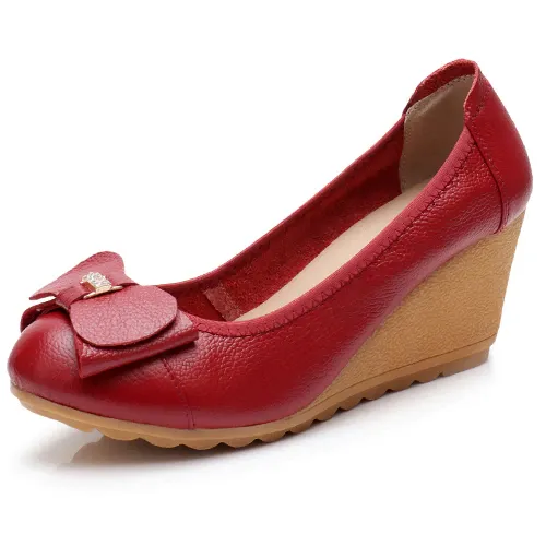 Tellita Women's Leather Wedge Shoes