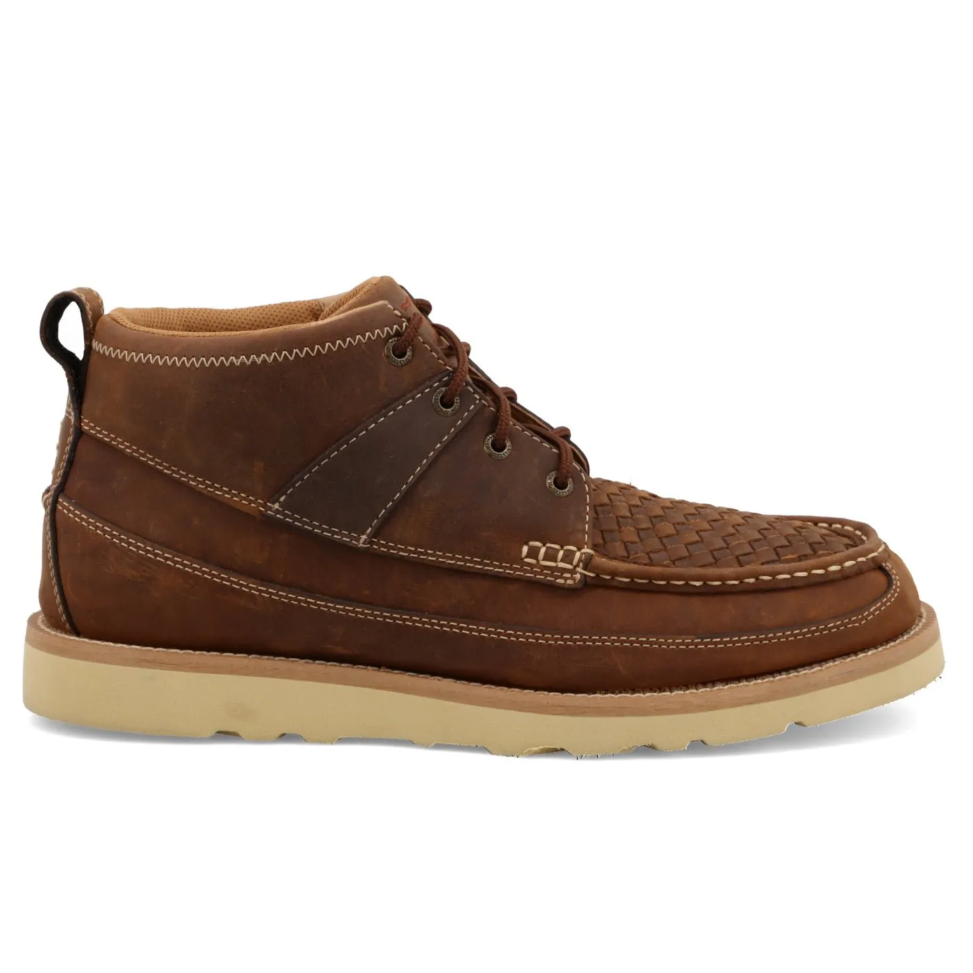 Twisted X Men's 4" Casual Wedge Sole Woven Saddle Boots