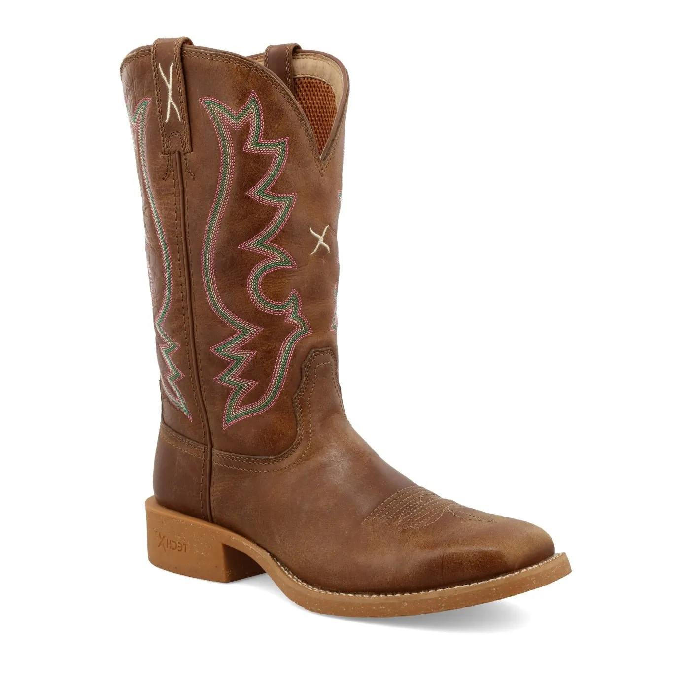 Twisted X Women's 11" Tech X Boot Roasted Pecan Square Toe Western Boot