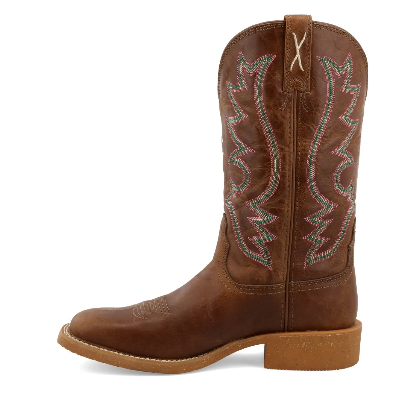 Twisted X Women's 11" Tech X Boot Roasted Pecan Square Toe Western Boot