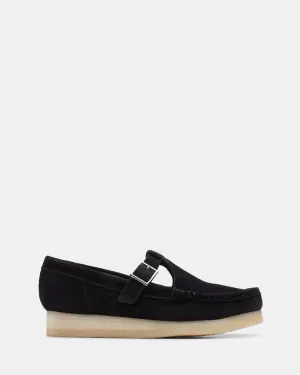 Wallabee Tbar Black Suede