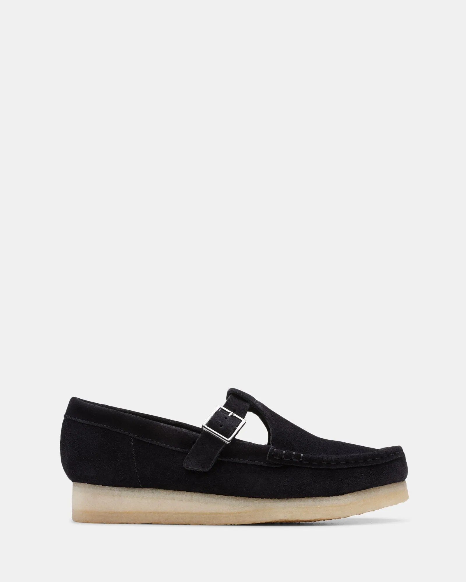 Wallabee Tbar Black Suede