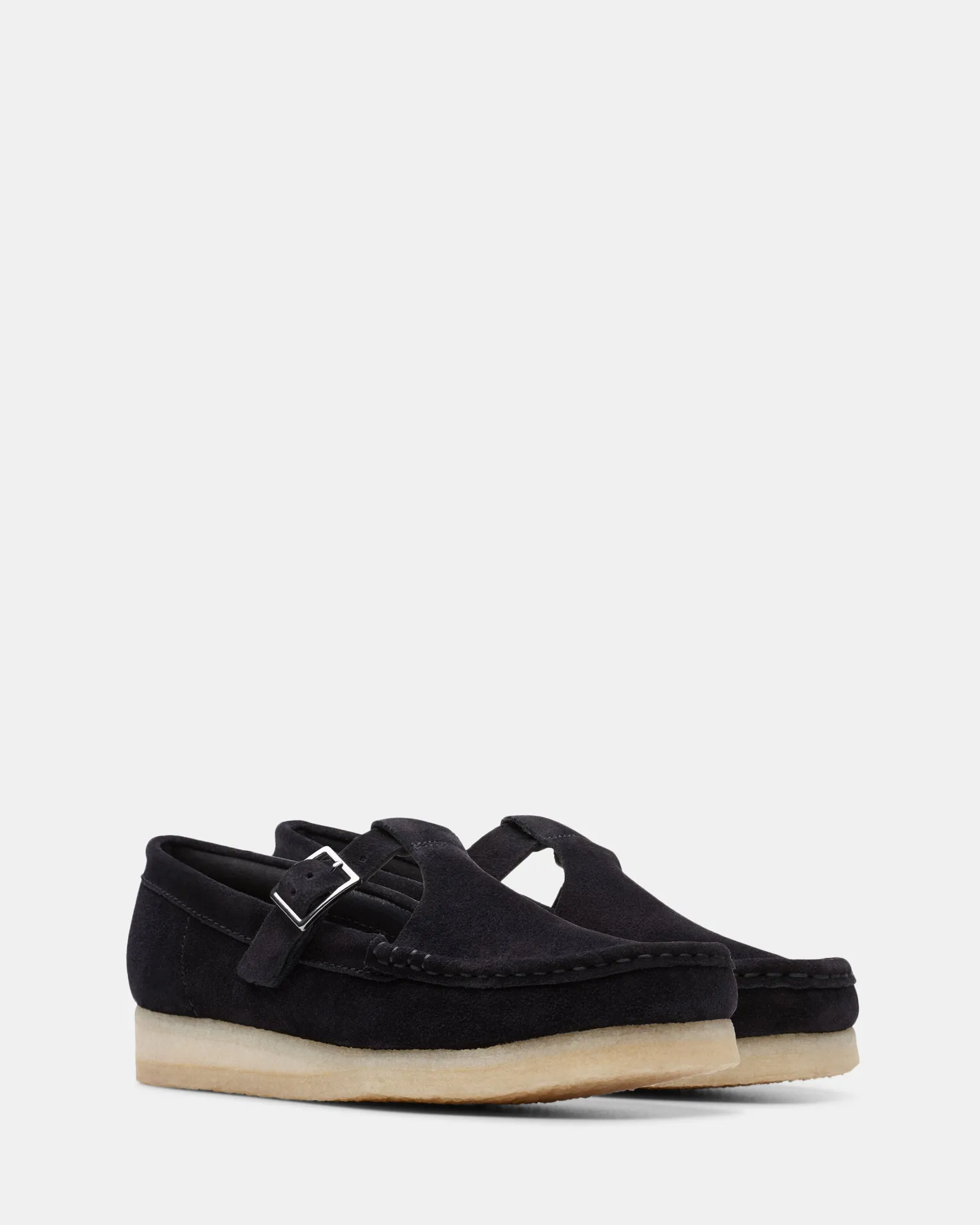 Wallabee Tbar Black Suede