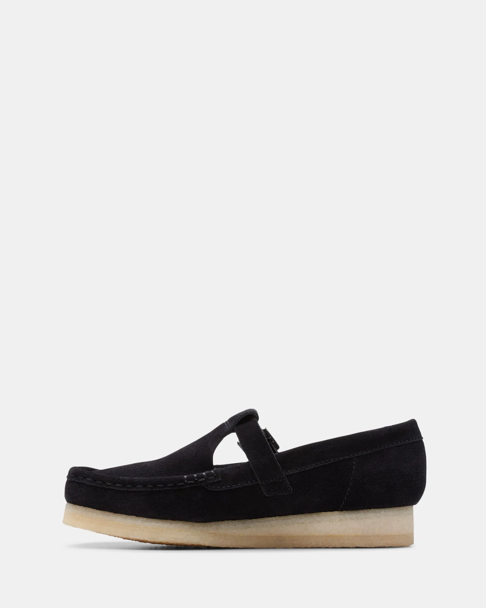 Wallabee Tbar Black Suede