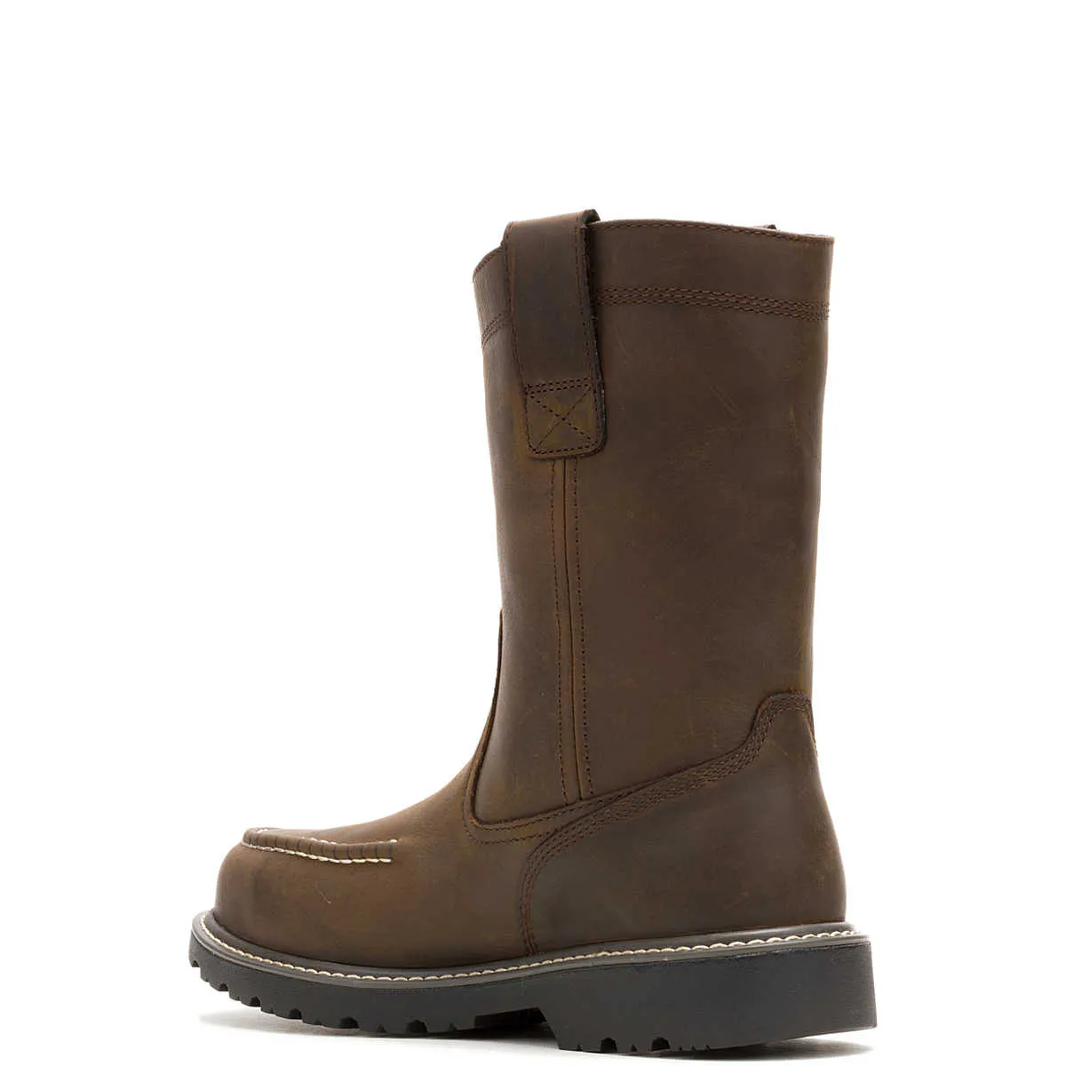 Wolverine Men's Floorhand Moc-Toe Steel-Toe Pull-On Work Wellington - Dark Coffee