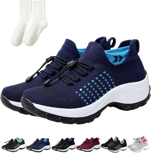Women's Comfort Wear Orthowear Shoes, Orthopedic, Plantar Fasciitis, Black, One Size