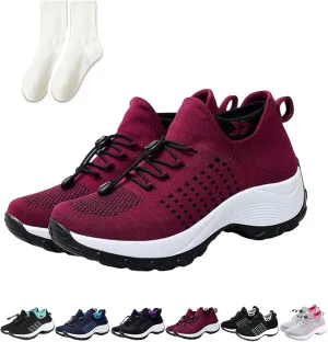 Women's Comfort Wear Orthowear Shoes, Orthopedic, Plantar Fasciitis, Black, One Size