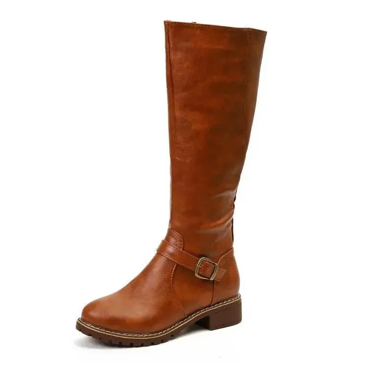 Women’s Fashion Comfortable Waterproof Long Boots – Plus Size Thigh High Boots