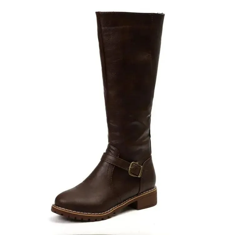 Women’s Fashion Comfortable Waterproof Long Boots – Plus Size Thigh High Boots